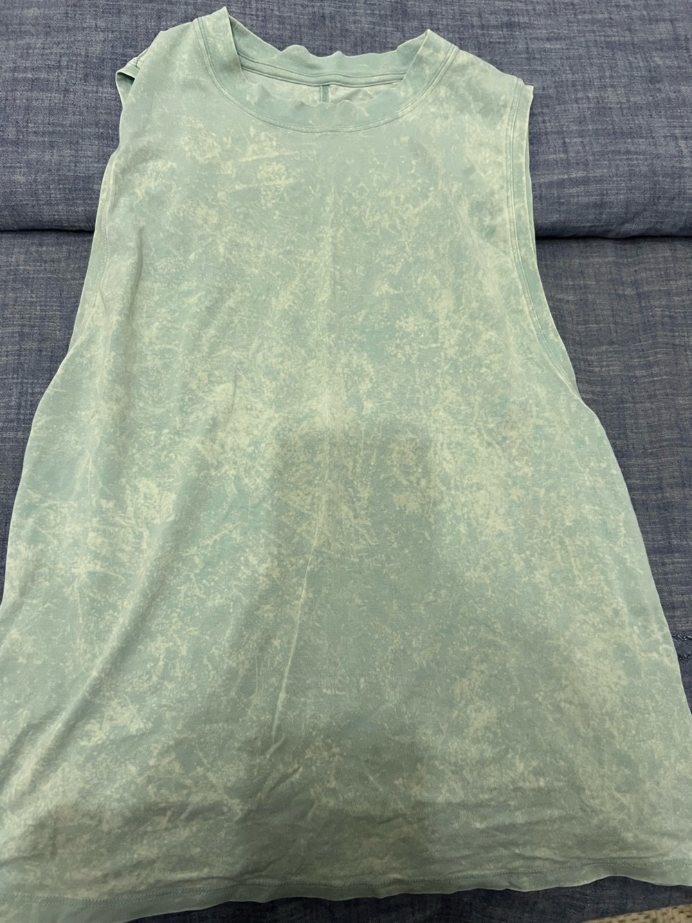 lululemon athletica Light Mint Washed Muscle Tank